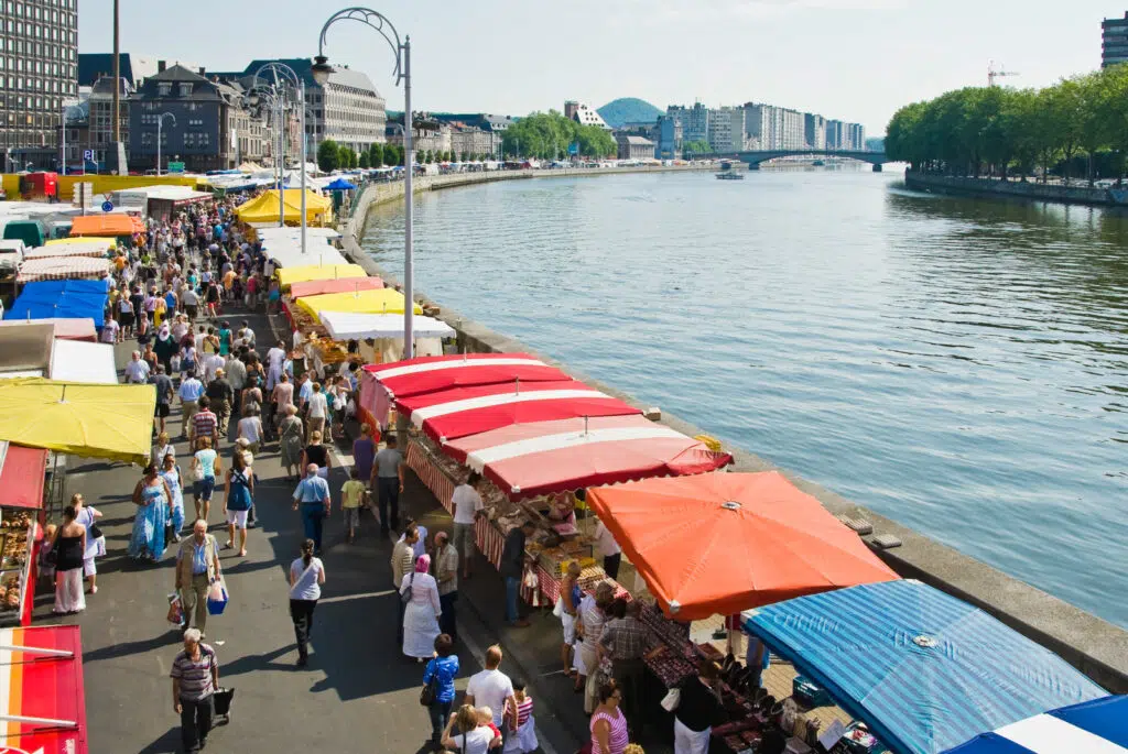 le marché de la batte à Liège